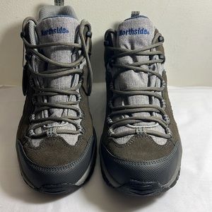 NEW Northside Womens Taupe Suede Ankle Waterproof Hiking Boots Shoes Size 8